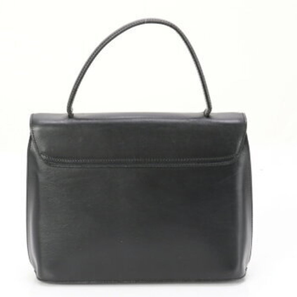 Celine top handle leather handbag tote shoulder bag black MME - Picture 6 of 14